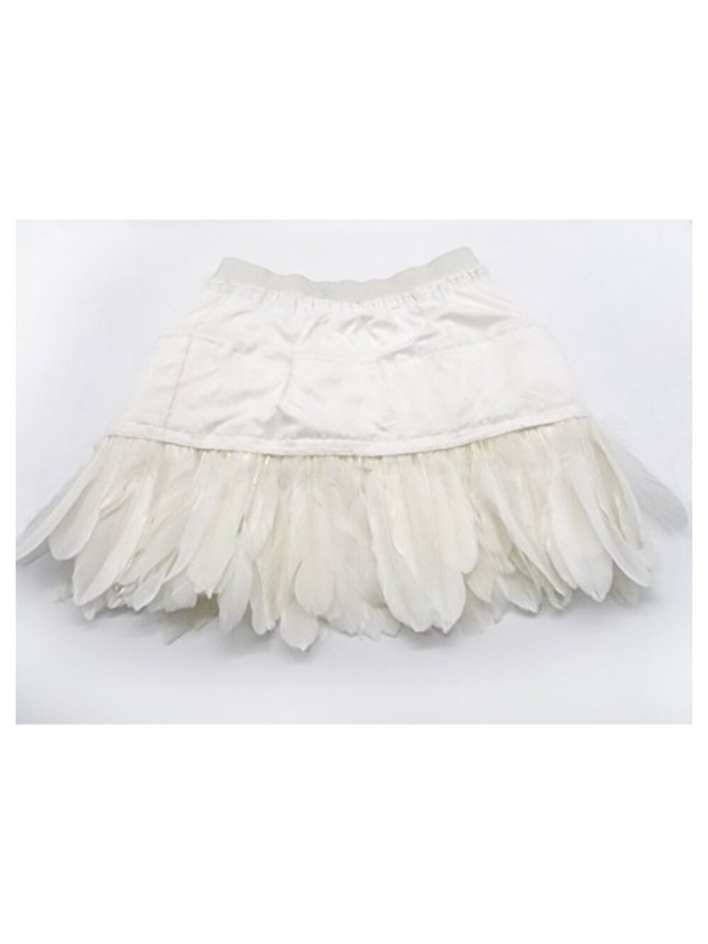 Goose Feather A-Line Mini Skirt Elastic Waist Party Cosplay - Picture 4 of 6